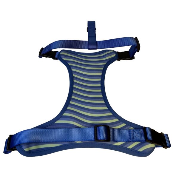 Heart to Tail Reversible No Pull Adjustable Small Pet Harness Shark/Stripe Print - Picture 4 of 7